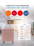 Flight Knight cabin suitcase set rose gold charcoal - British product