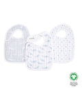 aden + anais cotton muslin snap bibs 3 pack (British brand)