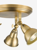 Dar Lighting Nathaniel aged brass 3 light ceiling, imported from the UK