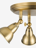 Dar Lighting Nathaniel aged brass 3 light ceiling, imported from the UK