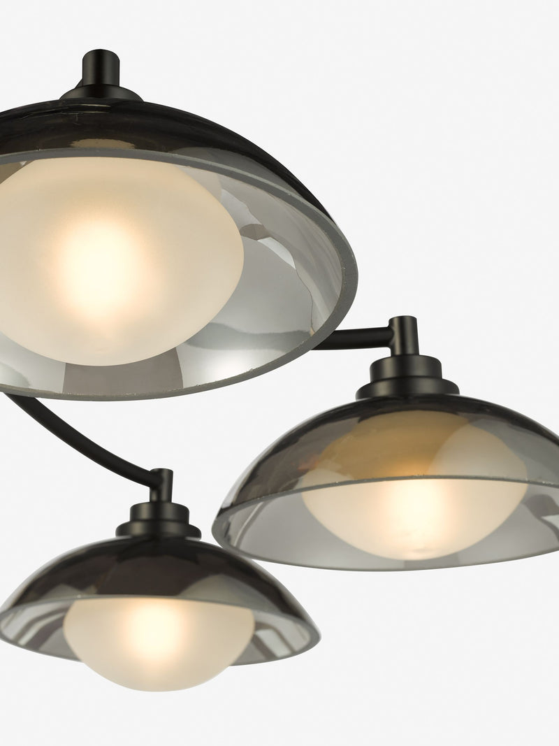 Dar Lighting Kadience 6 light semi flush ceiling light, imported from the UK