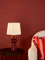 Next Dar Lighting Jordana Pink Ceramic & Polished Chrome Table Lamp- Buy online at McGrocer