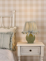 Next Dar Lighting Matt Green & Antique Brass Omer Table Lamp- Buy online at McGrocer