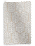 Logan roman blinds natural champagne geometric design (British brand)