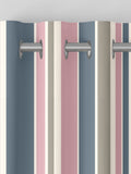 Huddson made to measure pink striped curtains (British brand)