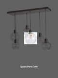 Bourton clear glass spare for U58858 light, imported from the UK