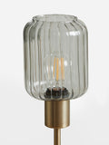 Jensen floor lamp spare part smoke grey glass, imported from the UK