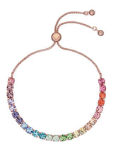 Bracelet coulissant en cristal doré rose Ted Baker, transparent, longueur 21 cm
