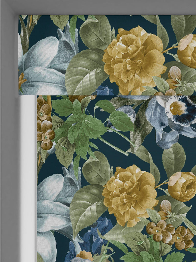Graham & Brown Glasshouse roller blind midnight blue - British product
