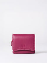 Next Lakeland Leather Cranberry Small Leather Flapover Purse- Buy online at McGrocer
