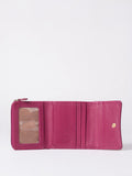 Lakeland Leather cranberry small purse, imported from the UK