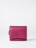 Lakeland Leather cranberry small purse, imported from the UK