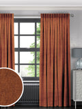 Terracotta brown made to measure curtains (British brand)