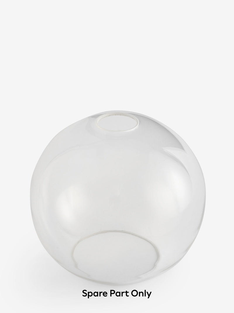 Clear glass replacement shade for Bourton cluster light, imported from the UK