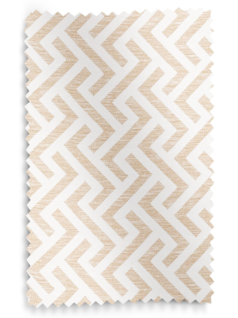 Natural Amble geometric gold made to measure curtains (British brand)