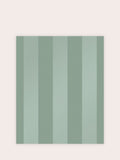 Laura Ashley Green Lille Pearlescent Stripe wallpaper sample A4, imported from the UK