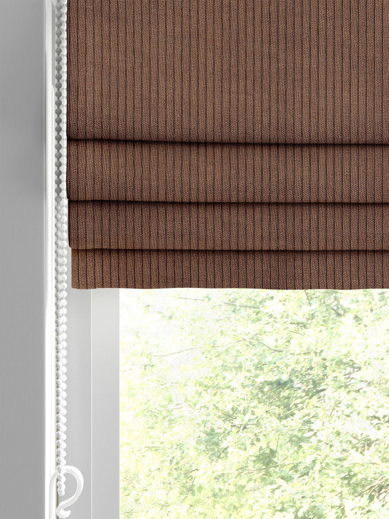 Jangga Cognac brown roman blind made to measure (British brand)
