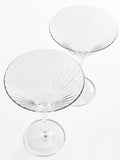 Jasper Conran London clear fluted martini glasses set of 4 17cm, UK version