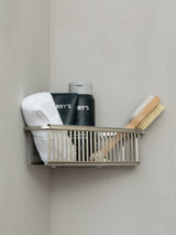 Next Robert Welch Silver Burford Corner Shower Single Basket- Buy online at McGrocer
