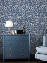 Next Laura Ashley Midnight Summerhill Wallpaper 10m- Buy online at McGrocer