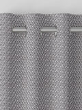 Charcoal grey made to measure curtains teardrop woven design, imported from the UK