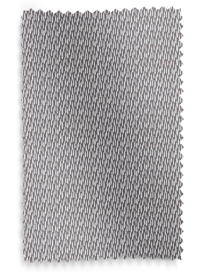 Charcoal grey made to measure curtains teardrop woven design, imported from the UK