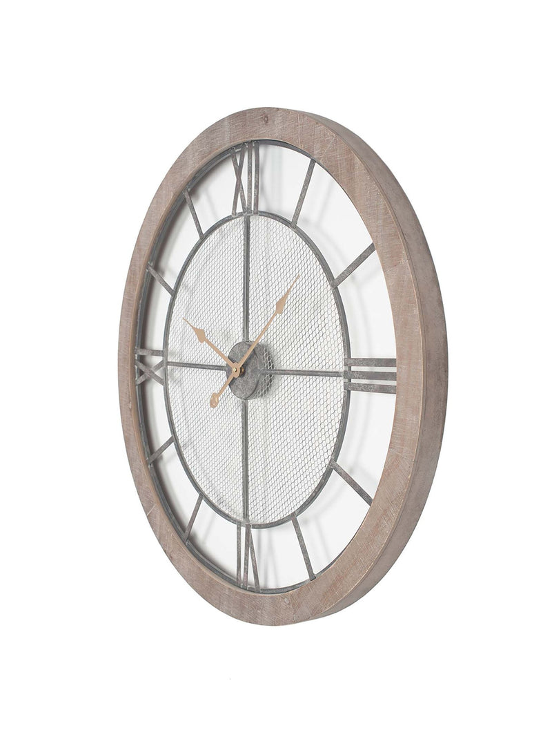 Pacific Natural round wall clock 80cm, imported from the UK
