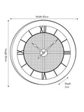 Pacific Natural round wall clock 80cm, imported from the UK