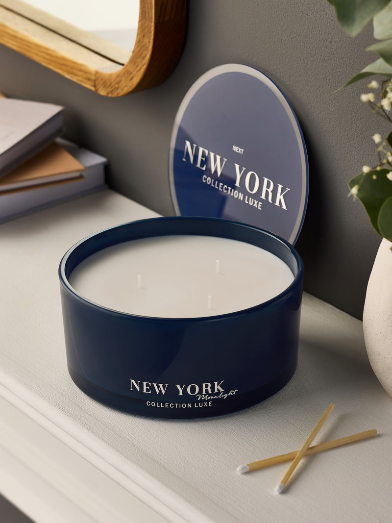 Collection Luxe Moonlight Amber & Jasmine large candle - British product