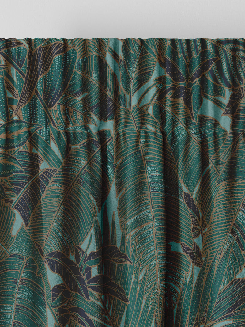 Graham & Brown Green Paradys made to measure curtains - British product
