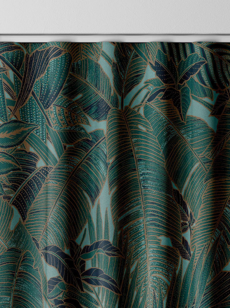 Graham & Brown Green Paradys made to measure curtains - British product