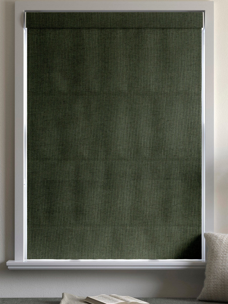 Fern green roman blind from Jangga, made to measure, UK version