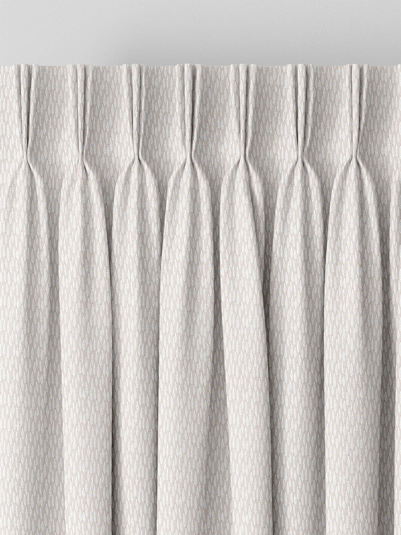 Natural Artist made-to-measure curtains teardrop woven design - British product