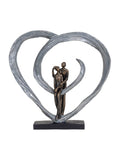 Bronze couple in love sculpture 35cm, UK version