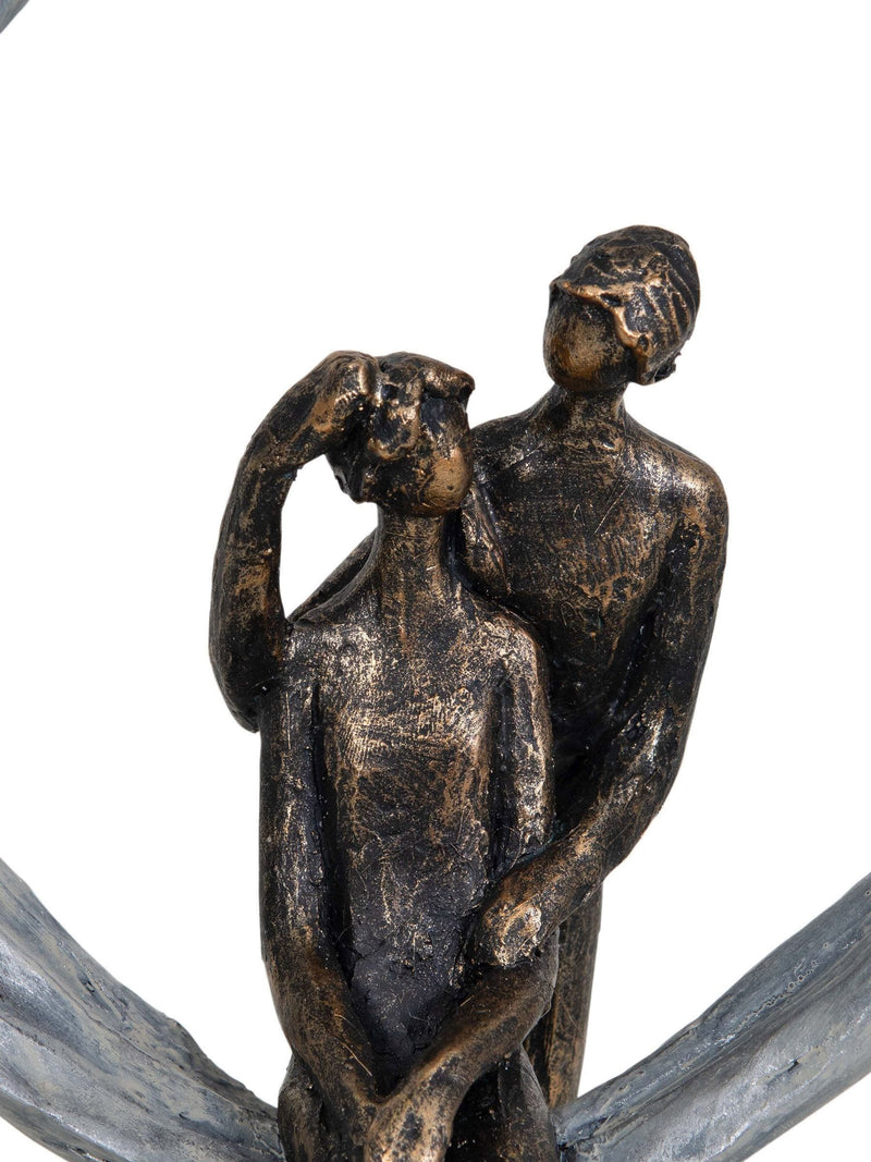 Bronze couple in love sculpture 35cm, UK version