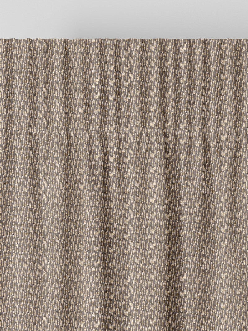 Artist brown made to measure curtains, imported from the UK