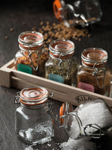 Next Kilner Clear Glass Clip Top Spice Jar Set- Buy online at McGrocer