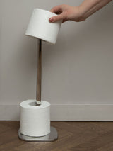 Next Robert Welch Burford Silver Floor Standing Toilet Roll Holder- Buy online at McGrocer