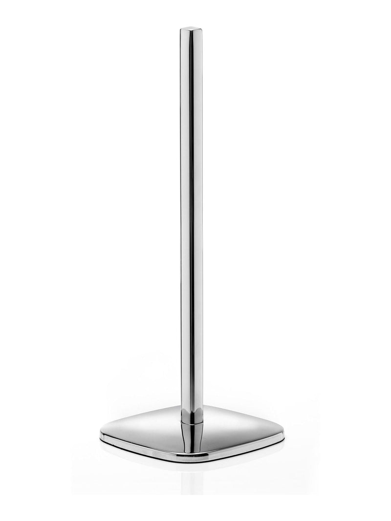 Robert Welch Silver Burford freestanding toilet roll holder, imported from the UK