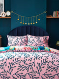 Furn Coralina reversible tropical duvet cover and pillowcase set - British product