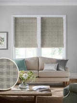 Next Laura Ashley Grey Gingham Roman Blind- Buy online at McGrocer
