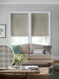 Laura Ashley grey gingham Roman blind made to measure, imported from the UK