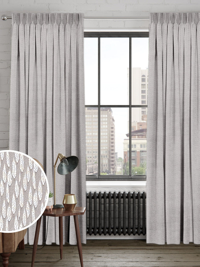 Platinum Artist made to measure curtains with teardrop design - British product
