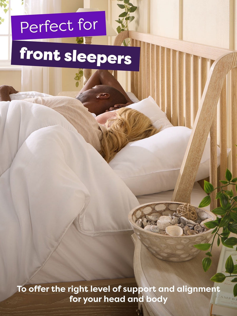 Slumberdown anti allergy pillows for front sleepers (British brand)