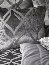 Next Soiree Grey Belfort Jacquard Cushion 43 x 43cm- Buy online at McGrocer