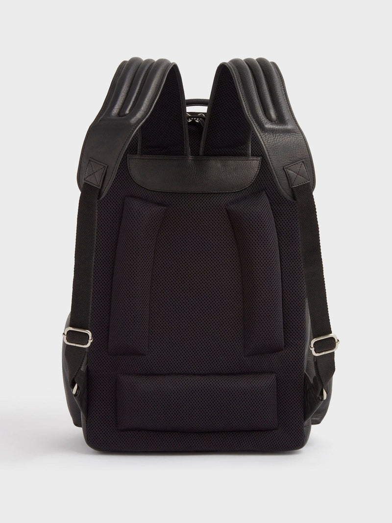 Osprey London Lockton black leather backpack, imported from the UK