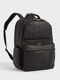 Osprey London Lockton black leather backpack, imported from the UK