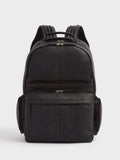 Osprey London Lockton black leather backpack, imported from the UK