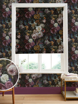 Next Graham & Brown Allure Black Made to Measure 100% Cotton Roman Blind- Buy online at McGrocer
