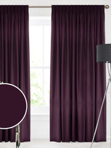 Next Made to Measure Velvet Curtains - Aubergine Purple Montero- Buy online at McGrocer